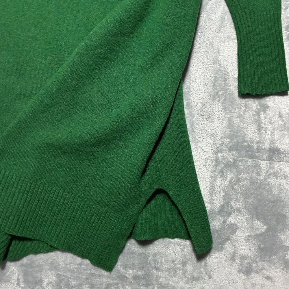 J. Crew Wool Alpaca Blend Turtleneck Sweater Dress Long Sleeve Women's S Green‎